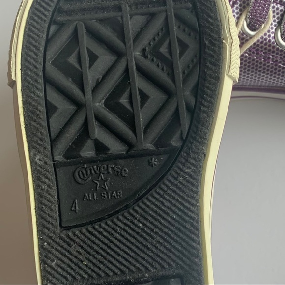 NEW Metallic Purple Converse All Stars - Picture 7 of 9